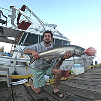 Nick with tonight's dinner